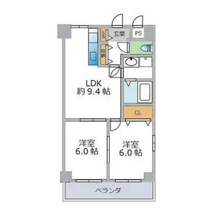 クレアール弐番館【5階】の間取り