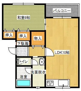 北海道稚内市緑1丁目【アパート】の間取り