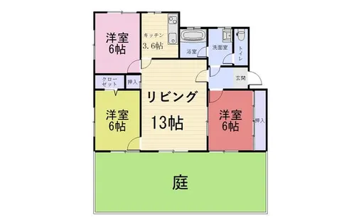 ボウ・マノワール【1階】の間取り
