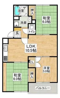 ブエナビスタ【1階】の間取り