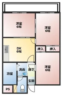 ハイツロータス【205号室】の間取り
