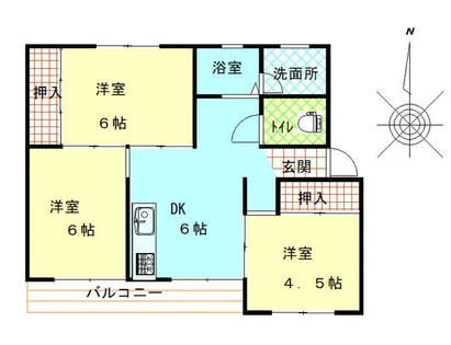 京都府京都市伏見区深草西浦町7丁目【マンション】の間取り