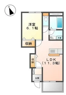 グランドゥール Ⅱ【1階】の間取り