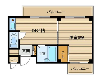 グリーンハイツ浮田【402号室】の間取り