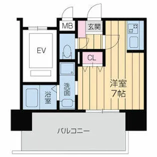 ドゥーエ森ノ宮【0512号室】の間取り