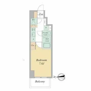 リヴェント森ノ宮【0803号室】の間取り