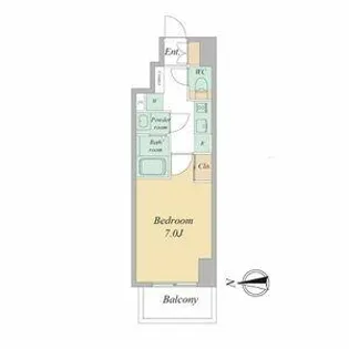 リヴェント森ノ宮【0802号室】の間取り