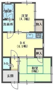 須磨寺ハイム【1階】の間取り