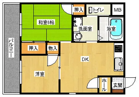 ピアパーク佐堂2【301号室】の間取り