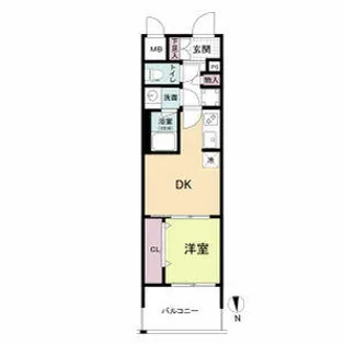 ドゥーエ天満橋(旧ルフォンプログレ天満橋)【0303号室】の間取り