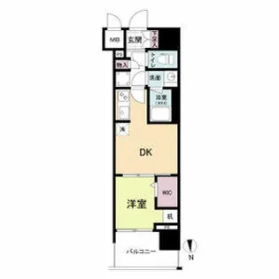 ドゥーエ天満橋(旧ルフォンプログレ天満橋)【0802号室】の間取り