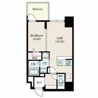 La Douceur谷町【0808号室】の間取り