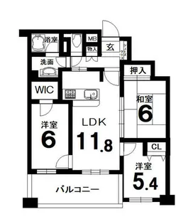 デリード京都西院【2階】の間取り