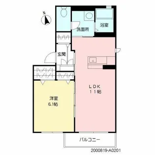 プロスパー天神【2階】の間取り