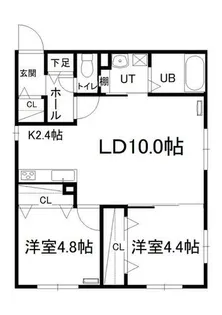 メゾン・イル・ノード平岸【301号室】の間取り
