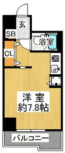 学が丘カレッジハイツ【8階】の間取り