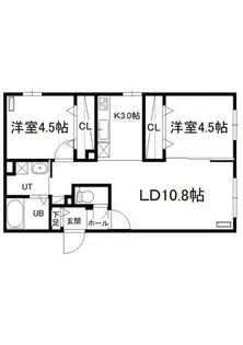 メゾン・イル・ノード平岸【403号室】の間取り