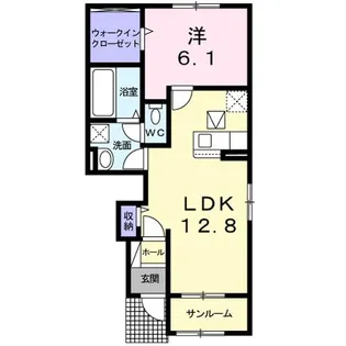 アイリス・K Ⅱ【104号室】の間取り