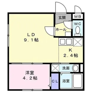 センチュリー北斗Ⅱ【101号室】の間取り