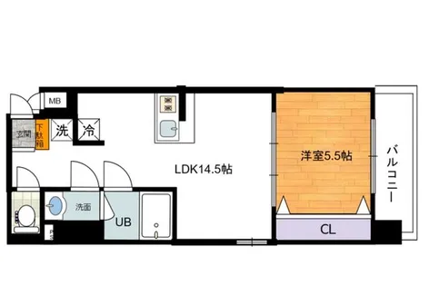 LaDouceur九条【2階】の間取り