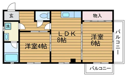 ダイキハイム摂津【1階】の間取り