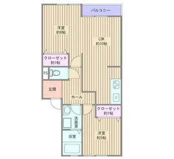 パストラル蒲田【A-1-2号室】の間取り