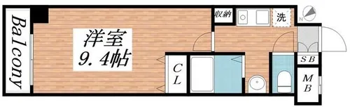ブリックロード山の手【0215号室】の間取り