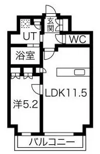 スマートカーサ伏見町【4階】の間取り