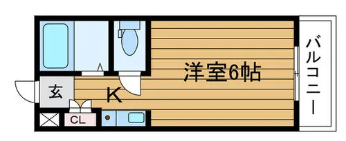大阪府吹田市新芦屋下【マンション】の間取り