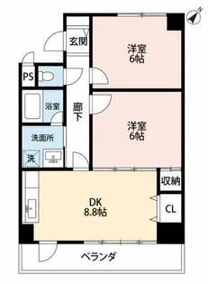 プレジオ伏見久我【4階】の間取り
