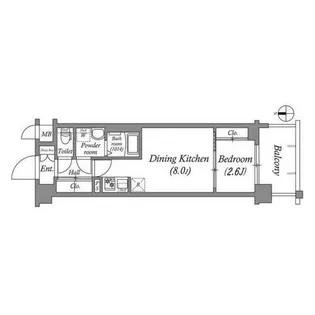 アドバンス京都クラッセ【0204号室】の間取り
