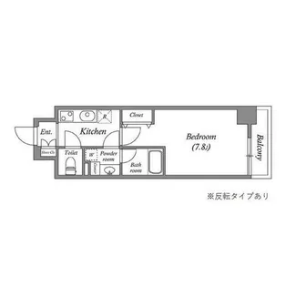 CAVANA九条烏丸【6階】の間取り