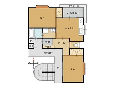 コートハウス高橋【1階】の間取り