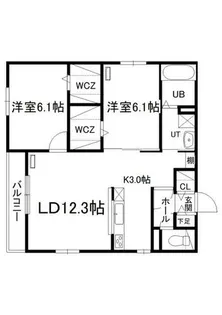 メゾン・イル・ノード平岸【402号室】の間取り
