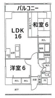 Wajima小雑賀【8階】の間取り