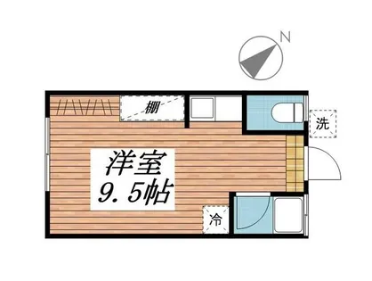 コーポさがの【0201号室】の間取り