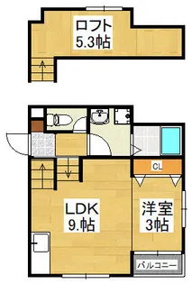 シャーンティ前原【202号室】の間取り