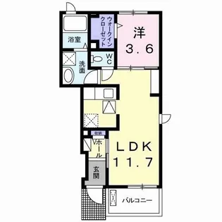 ESTASIA【1階】の間取り