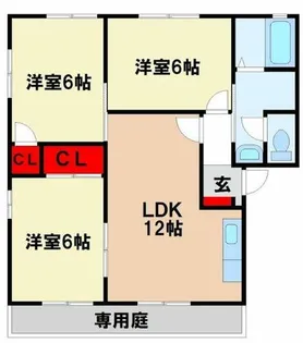 ラフォーレ原田H【1階】の間取り