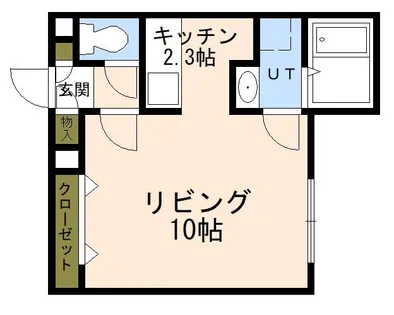 シャンパリーノⅡ【206号室】の間取り