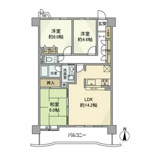 ダイアパレス日進【7階】の間取り