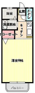 エトワール周船寺【101号室】の間取り