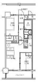 コンダクトレジデンスHIGUCHIMACHI【2階】の間取り