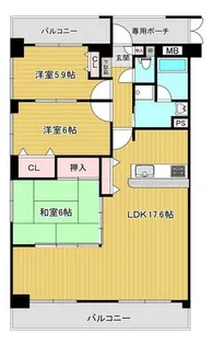 ル・グラン本町【801号室】の間取り