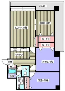 ハイブライト平岡【901号室】の間取り