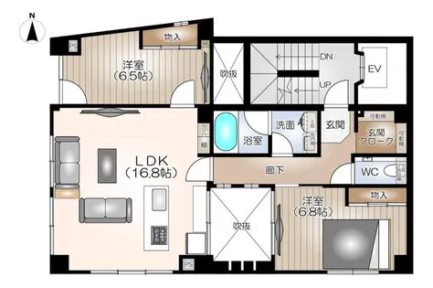 CBT池下ビル【5階】の間取り