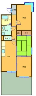 キャストール花原【2階】の間取り