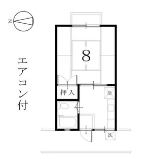フジハイツ【105号室】の間取り