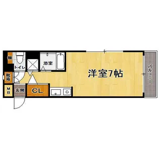 シティパレス九大前パートⅦ【405号室】の間取り