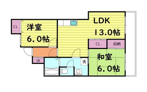エスポワールあずま【3階】の間取り